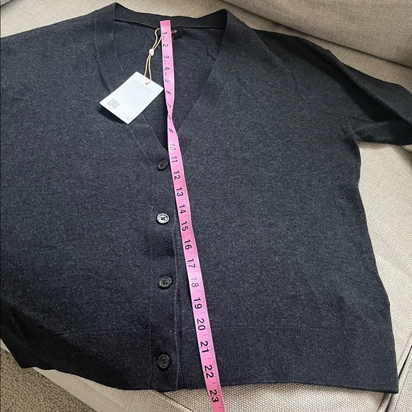 Quince lightweight cotton cashmere cardigan - Picture 5 of 10